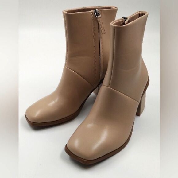 Time and Tru Women's Chunky Heel Ankle Boots SZ 7 - Picture 3 of 16